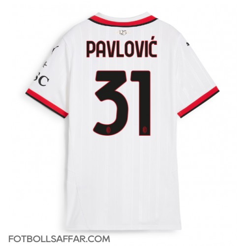 AC Milan Strahinja Pavlovic #31 Bortatröja Dam 2024-25 Kortärmad